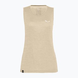 Koszulka trekkingowa damska Salewa Puez Graphic Dry Tank oatmeal melange