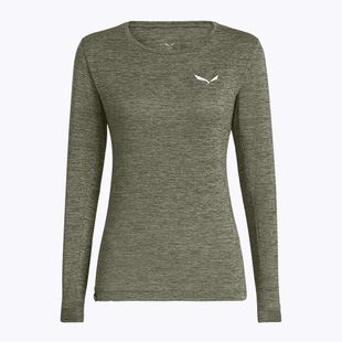 Longsleeve damski Salewa Puez Melange Dry faded green melange