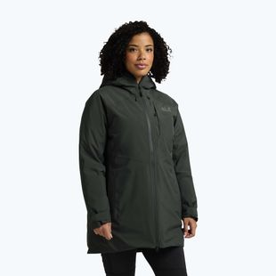 Kurtka puchowa damska Jack Wolfskin Icecape 2L Down Ins Rds slate green