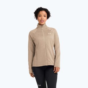 Bluza polarowa damska Jack Wolfskin Anytrail Full Zip oat