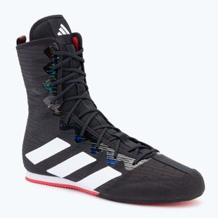 Buty bokserskie adidas Box Hog 4 core black/cloud white/pure ruby