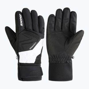 Rękawice narciarskie męskie ZIENER Gatis Aquashield black/white