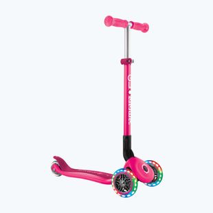 Hulajnoga trójkołowa dziecięca Globber Primo Foldable Lights fuchsia