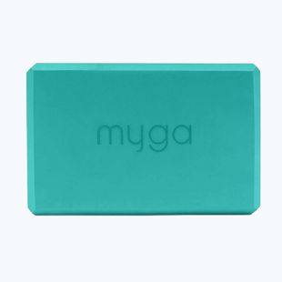 Kostka do jogi Myga Foam Block turkusowy