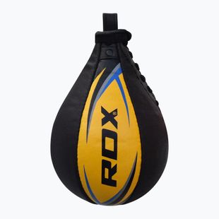 Gruszka bokserska RDX Speed Ball Leather Multi yellow/blue