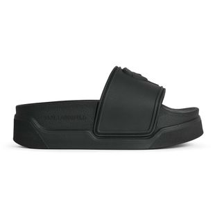 Klapki damskie KARL LAGERFELD Kondominium Nft Relief black rubber
