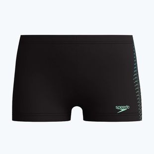 Bokserki pływackie dziecięce Speedo Plastisol Placement Aquashort black/alfalfa green