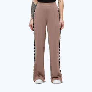 Spodnie damskie Pitbull Verona Wide Leg chocolate mousse