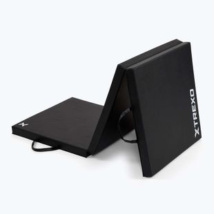 Materac gimnastyczny XTREXO składany 180 x  60 x 5 cm czarny