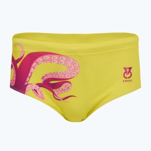 Bokserki pływackie męskie SWEEP Aqua Kraken różowy/żółty