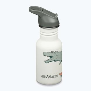 Butelka turystyczna dziecięca Klean Kanteen Flip Seal Sport Cap Straw 355 ml dino skate