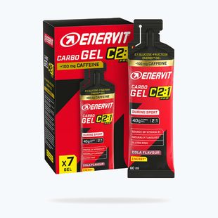 Zestaw żeli energetycznych Enervit Carbo Gel C2:1Pro 7 szt. x 60 ml cola with caffeine