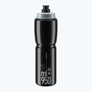 Bidon rowerowy Elite Jet 950 ml black/grey logo
