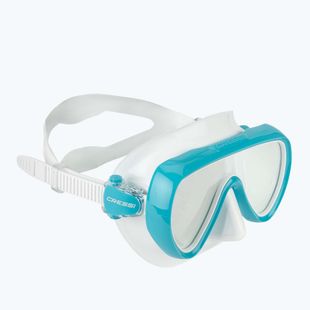 Maska do nurkowania damska Cressi Honey 420 UV white/aquamarine/blue/orange