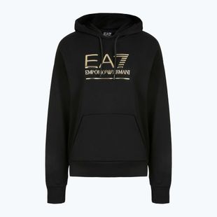 Bluza damska EA7 Emporio Armani Train Visibility Hoodie 7W000417 black/gold