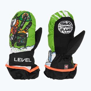 Rękawice narciarskie dziecięce Level Animal lime
