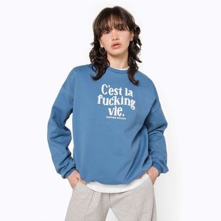 Bluza damska Kaotiko C'est la vie denim blue