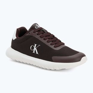 Buty damskie Calvin Klein YW0YW01750 3 Eva Runner Mesh MG brown out/green haze
