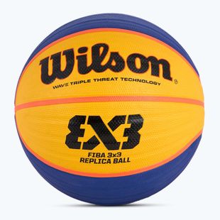 Piłka do koszykówki Wilson Fiba 3x3 Replica RBR blue/yellow rozmiar 6
